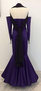 Ballkleid aus lila Duchesse-Satin