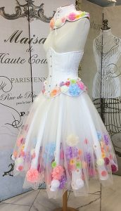 Blumenkorsett Hochzeitskleid