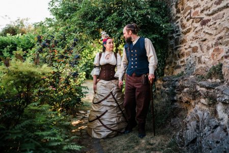 Steampunk-Hochzeitskleidung von Braut & Bräutigam - Foto von Timo Barwitzki