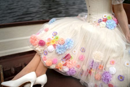 Blumen-Brautkleid, Foto Louis Dieffenbach, Augenbli_ck